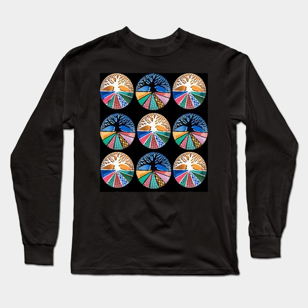 Tree of life by LowEndGraphics Long Sleeve T-Shirt by LowEndGraphics